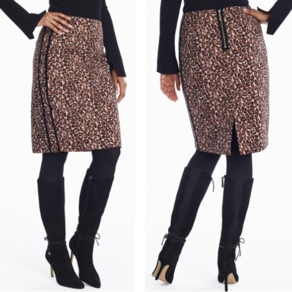 White House Black Market Dresses & Skirts - 🐆EUC White House Black Market Leopard Print Pencil Skirt Size 12🐆